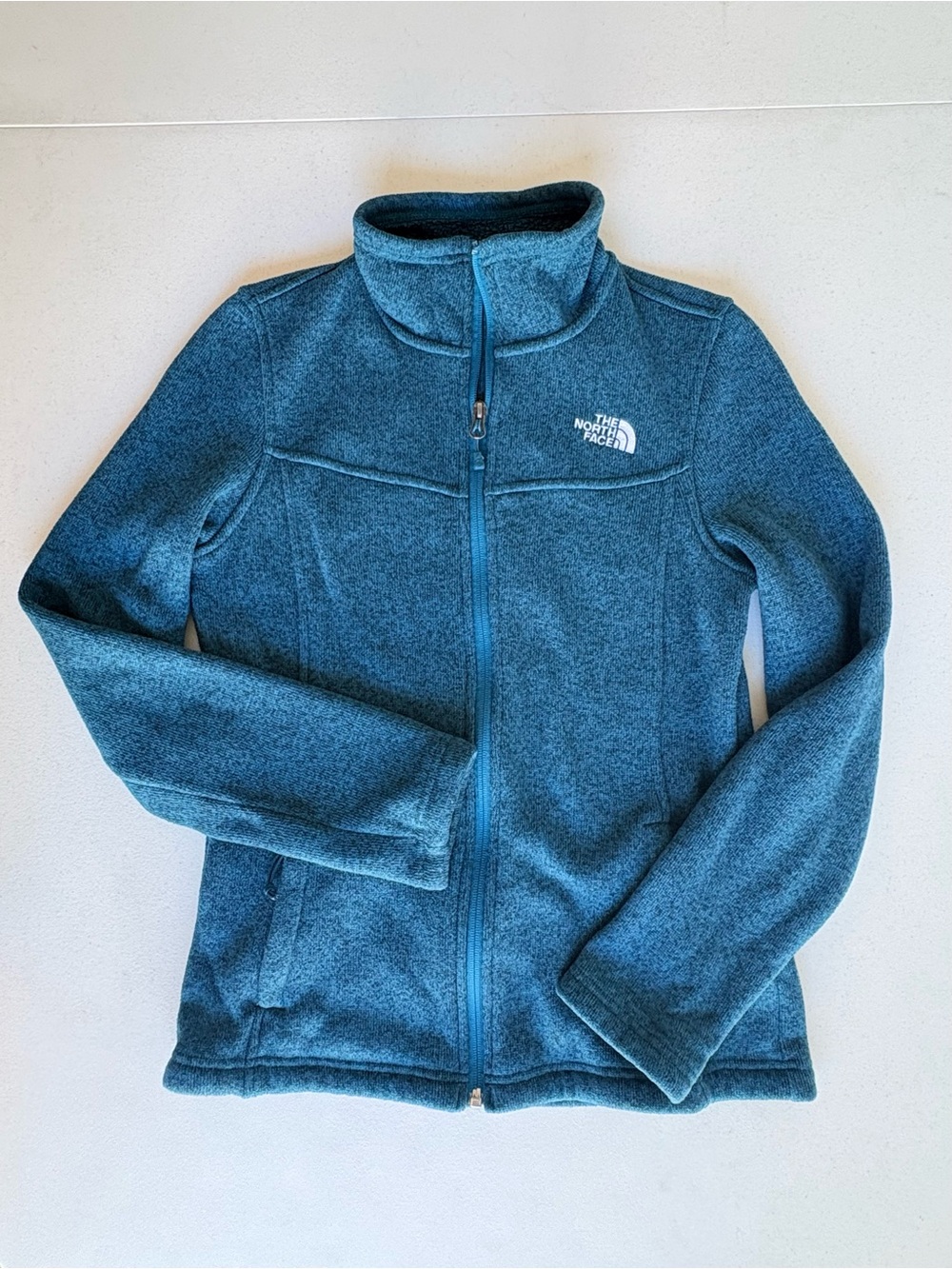 The North Face Women's Crescent Full Zip Jacket Green Blue Size Small Coat